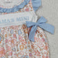 SR3973 Sibling Baby Girls Flowers Mama's Mini Ruffle Romper Scallop Tunic Short Clothes Sets