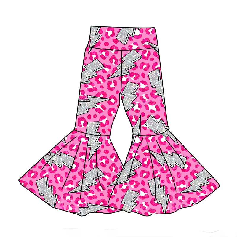 6.19 Lightning Leopard Print Girls Elastic Pants