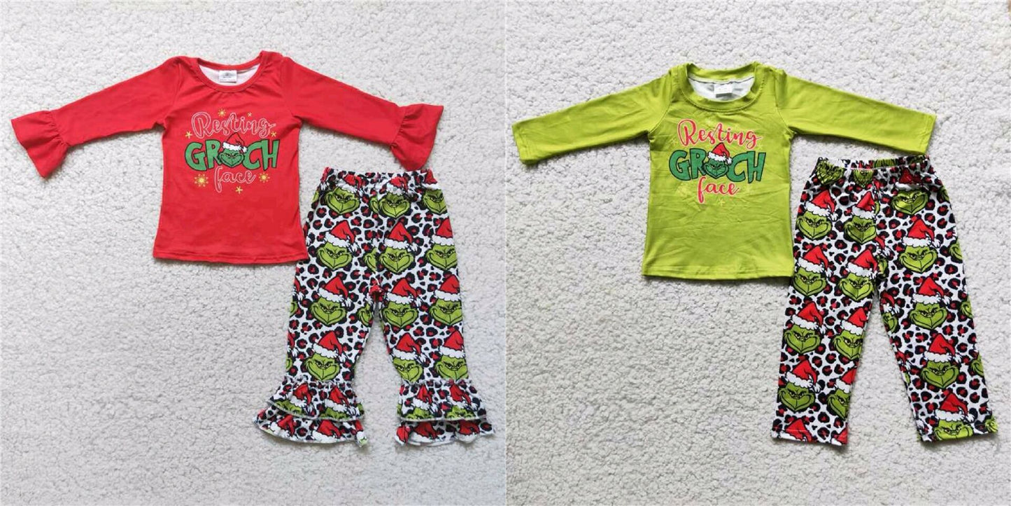 christmas boys outfits girls match boy silbing fall winter sets grinch kids clothes