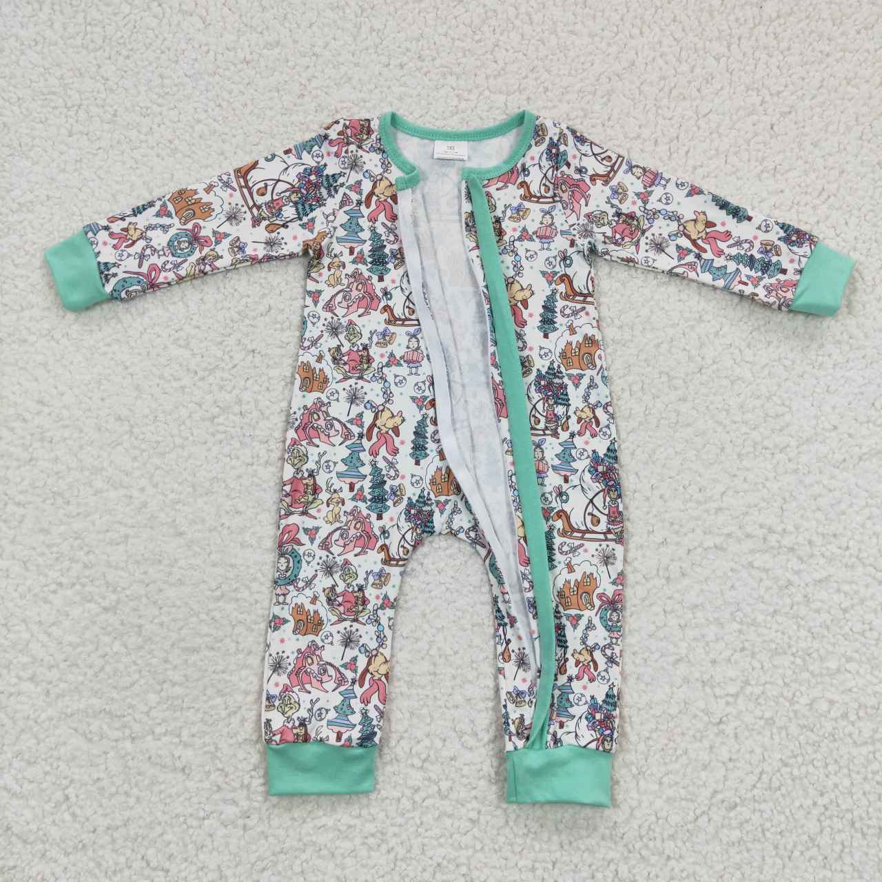 4.16Zip Jumpsuit Long Sleeve christmas romper