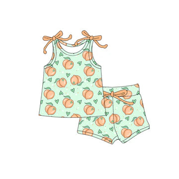 4.30 Peach Suspender Girls Suit