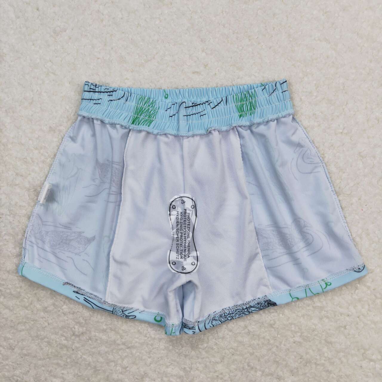 S0361 Duck aqua swimming trunks