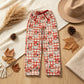 NEW RTS NO MOQ milk silk P1096 Adult Women Red Checked Santa Christmas Pockets Pants Bottom