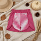 RTS NO MOQ yoga fabric SS0949 Baby Girls Pink Stripe Yoga Active Shorts Bottom