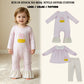 RTS NO MOQ Sibling milk silk Sibling Baby Girls Embroidery Bow Candy Pink Checked Thanksgivings Clothes Set Rompers