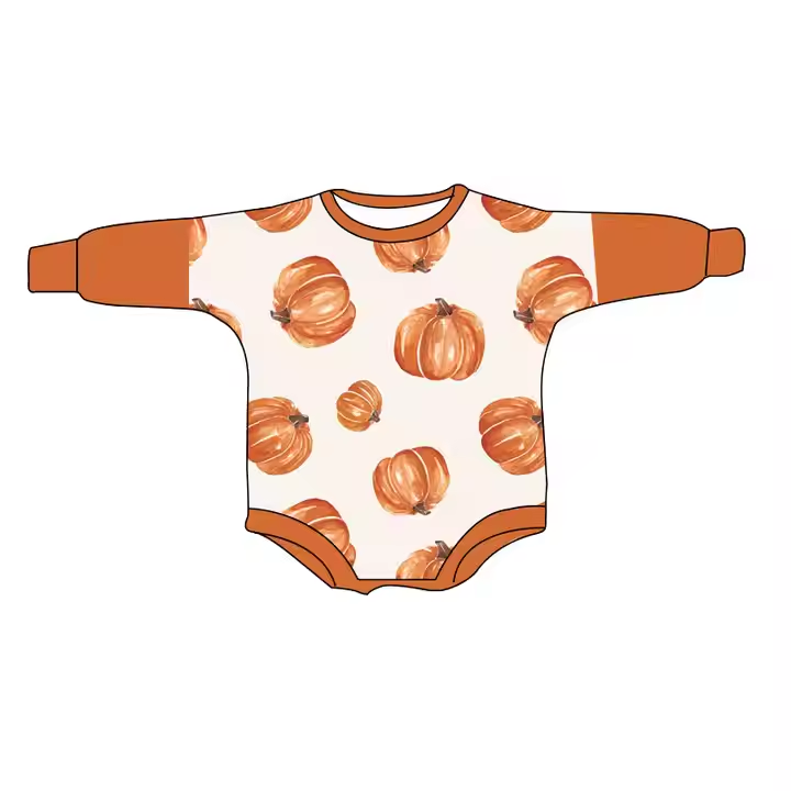 6.20 Pumpkin Orange Long Sleeve Toddler Clothes