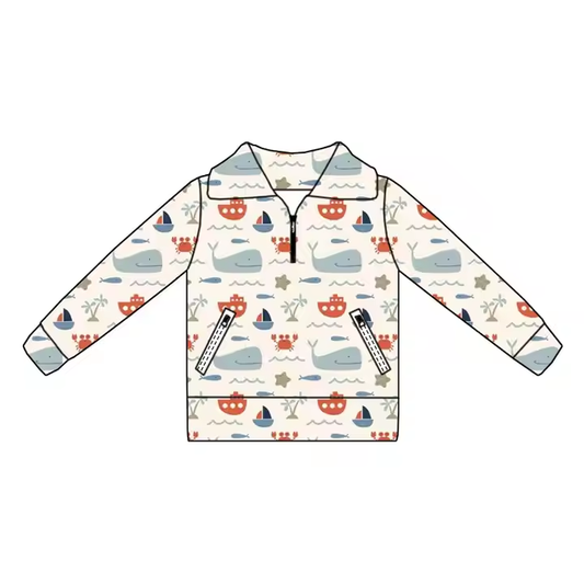 6.17 Shark Boat Long Sleeve Top