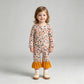NEW RTS NO MOQ milk silk  LR3024 Baby Girls Colorful Flowers Long Sleeve Ruffle Rompers
