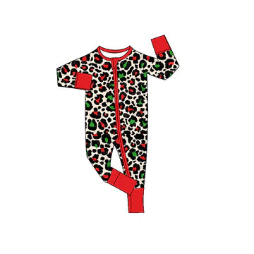 5.24 Leopard print red zipper toddler clothes