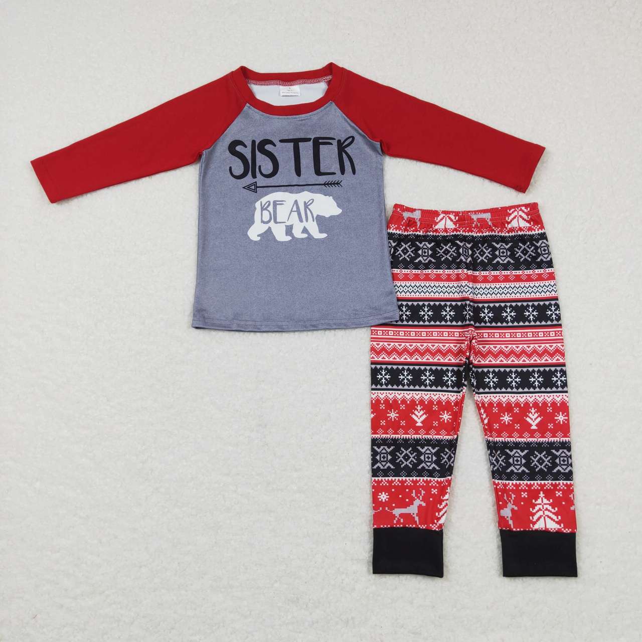 christmas pajamas suit boys match girls fall winter sets brother and sister kids outfits