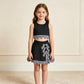 NEW RTS NO MOQ Yoga GSD4176 Baby Girls Sleeveless Vest Top Skirt Shorts Yoga Active Scallop Clothes Sets