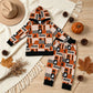 NEW RTS NO MOQ milk silk BLP1544 Baby Boys Ghost Pumpkins Hoodie Pockets Jogger Halloween Clothes Set