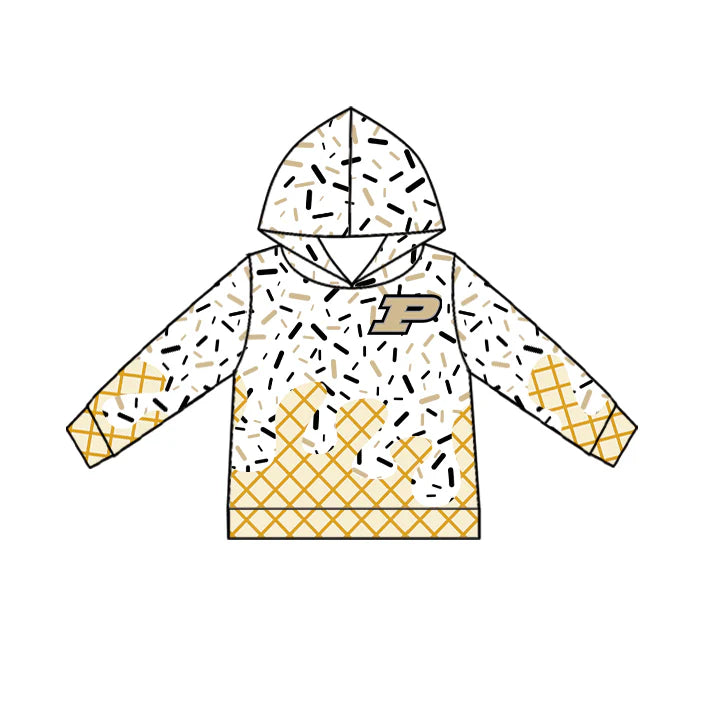 7.2Preorder (moq 5)Baby Boys Long Sleeves P Drip Team Hoodies Top