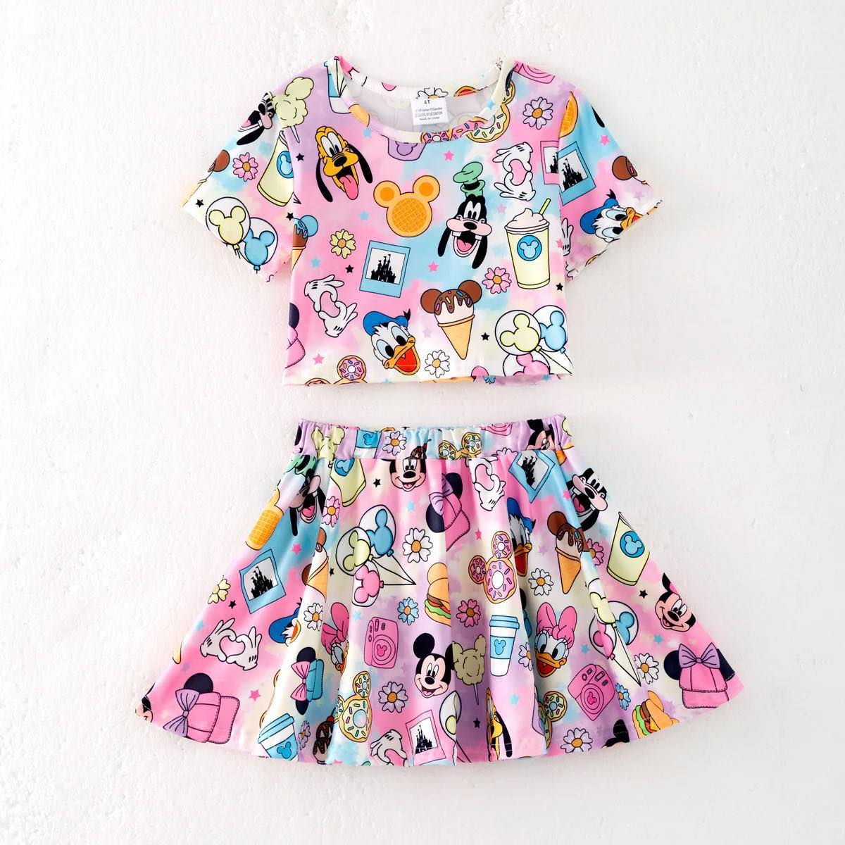 6.12 Donald Duck cartoon girl short-sleeved suit