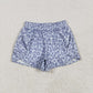 5.1  SS0464 Gray leopard print yoga shorts