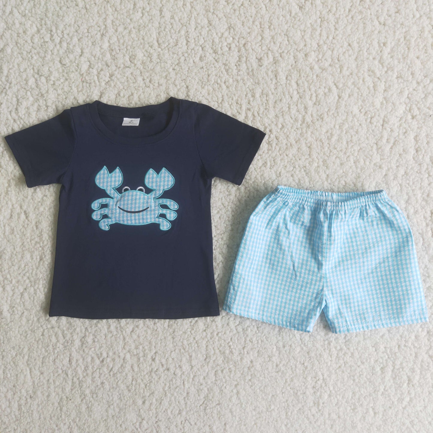 A16-14 Crab Boy Short Sleeve Suit