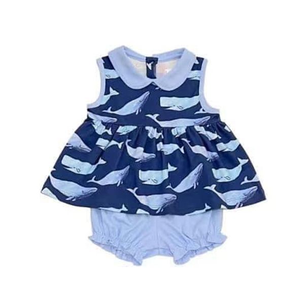 GSSO1181 Shark Doll Collar Blue Suit