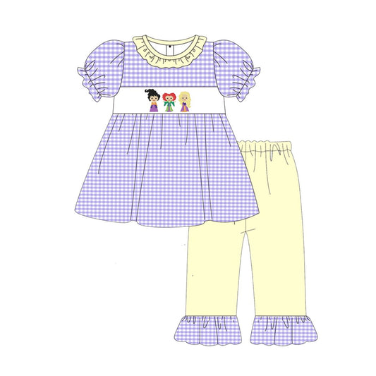 GSPO1535 Witch Purple Short Sleeve Suit