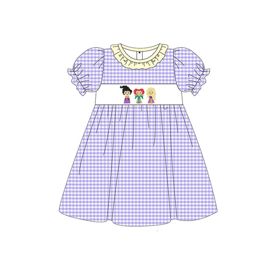 GSD1258 Witch Purple Short Sleeve Dress