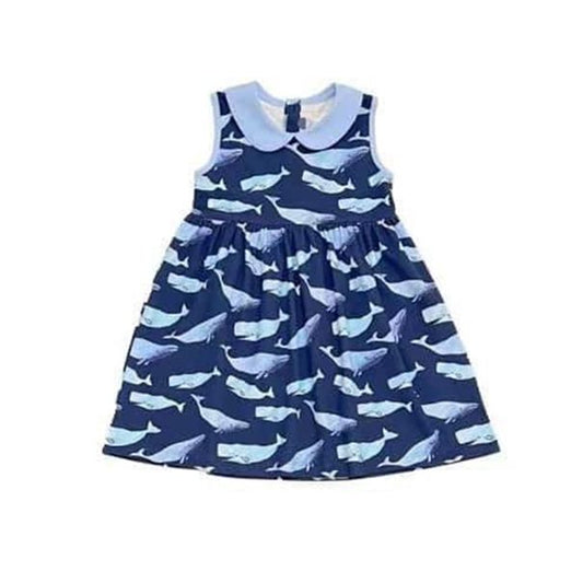 GSD1181 blue cartoon shark positioning skirt