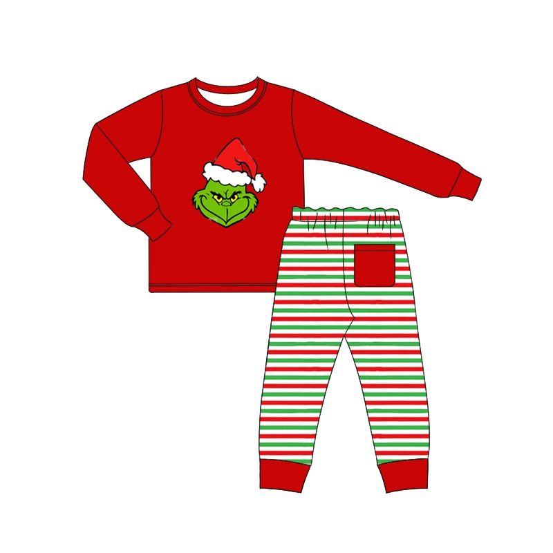 BLP0532grinch long sleeve suit