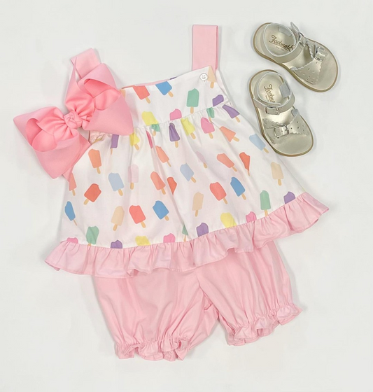 GSSO1208 popsicle positioning short-sleeved pink suit