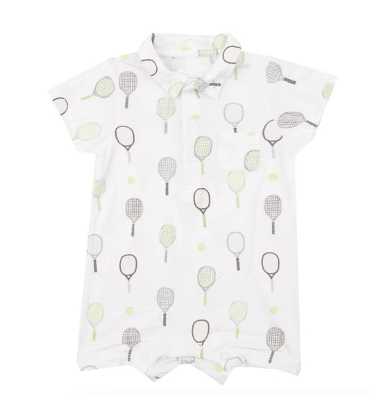 SR1715 racket white short-sleeved jumpsuit