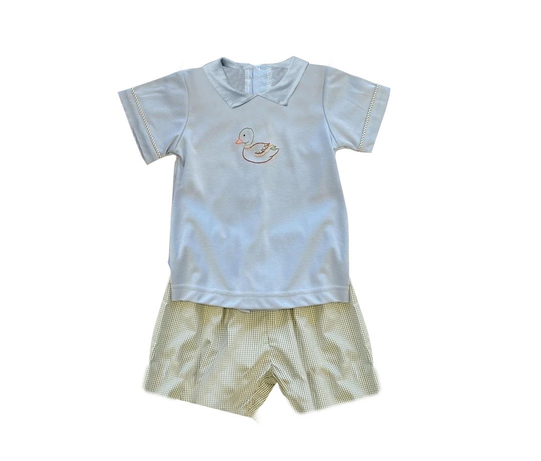 BSSO0931 duck doll collar short-sleeved suit