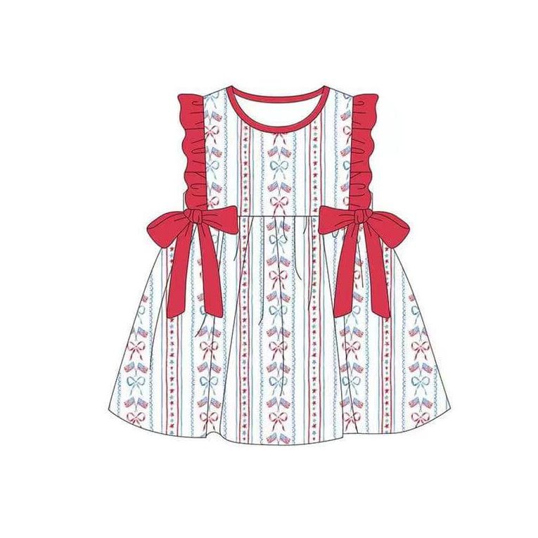 GSD1261 National Day bow dress