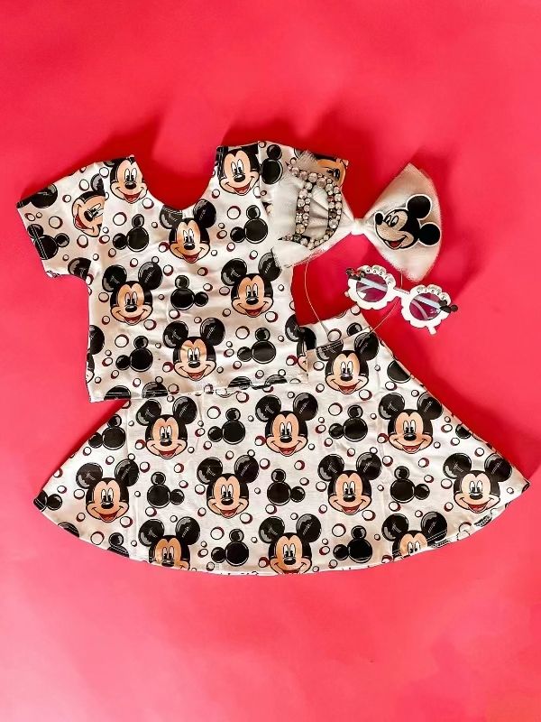 GSD1280 Mickey short-sleeved skirt suit