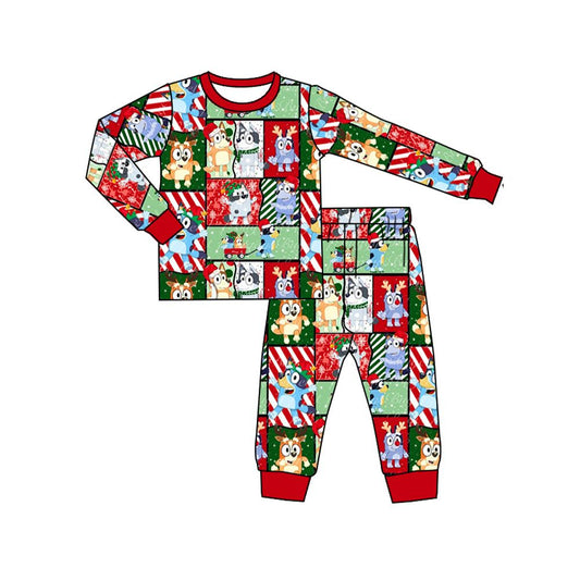 BLP0642bluey Christmas long-sleeved suit