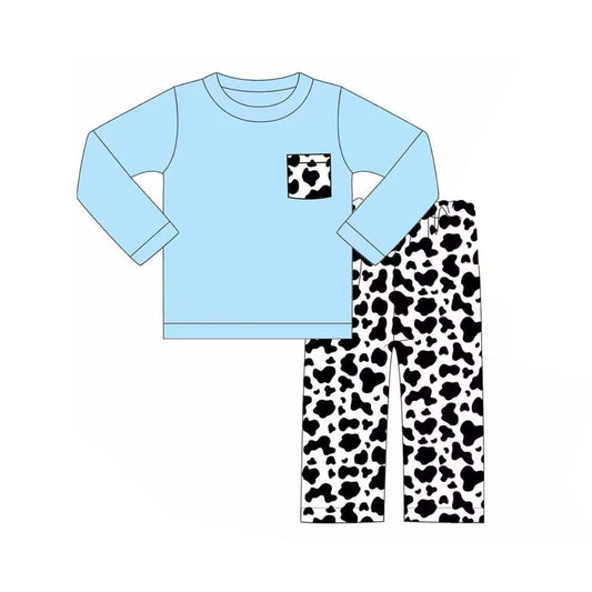 BLP0644 Cow Pattern Pocket Set