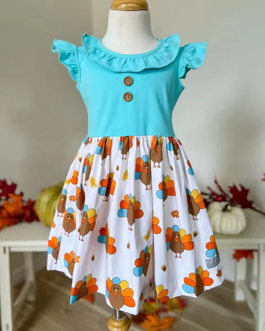 GSD1333 turkey blue dress