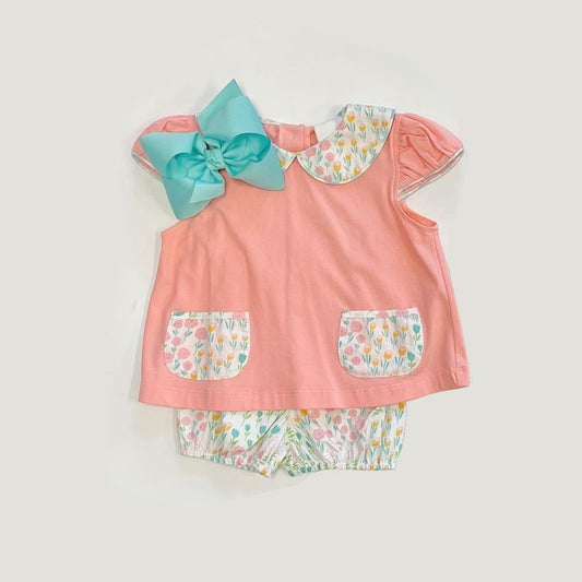 GSSO1219 floral floral short-sleeved suit