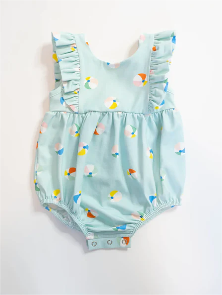 SR1728 Beach Blue Vest Jumpsuit