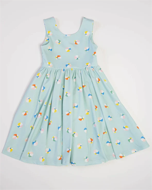 GSD1267 beach ball blue dress