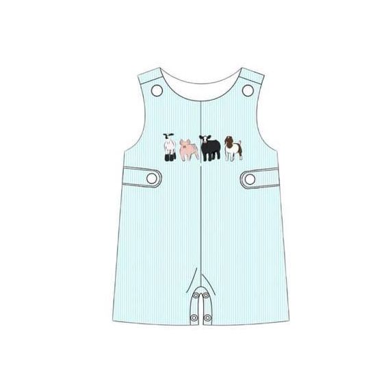 SR1727 animal cow and sheep jumpsuit