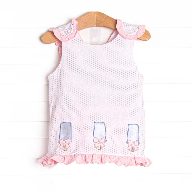 GT0534 bow pink top