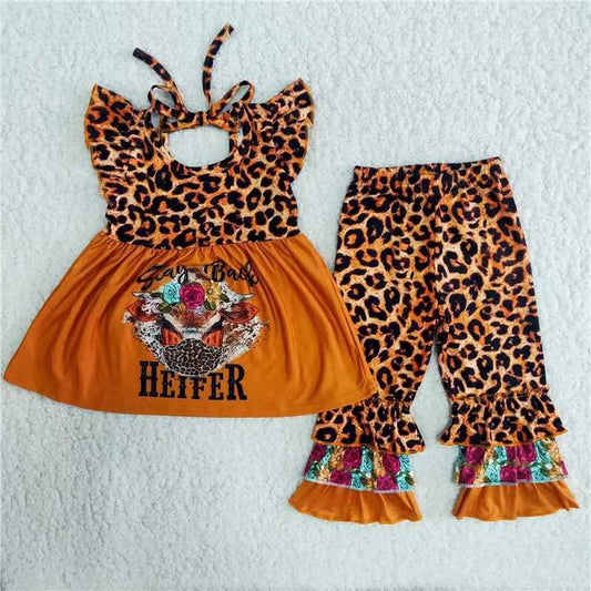 tiger heifer t-shirt & bell girls outfits