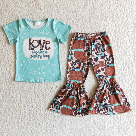 love me like a country song t-shirt & bell girls outfits