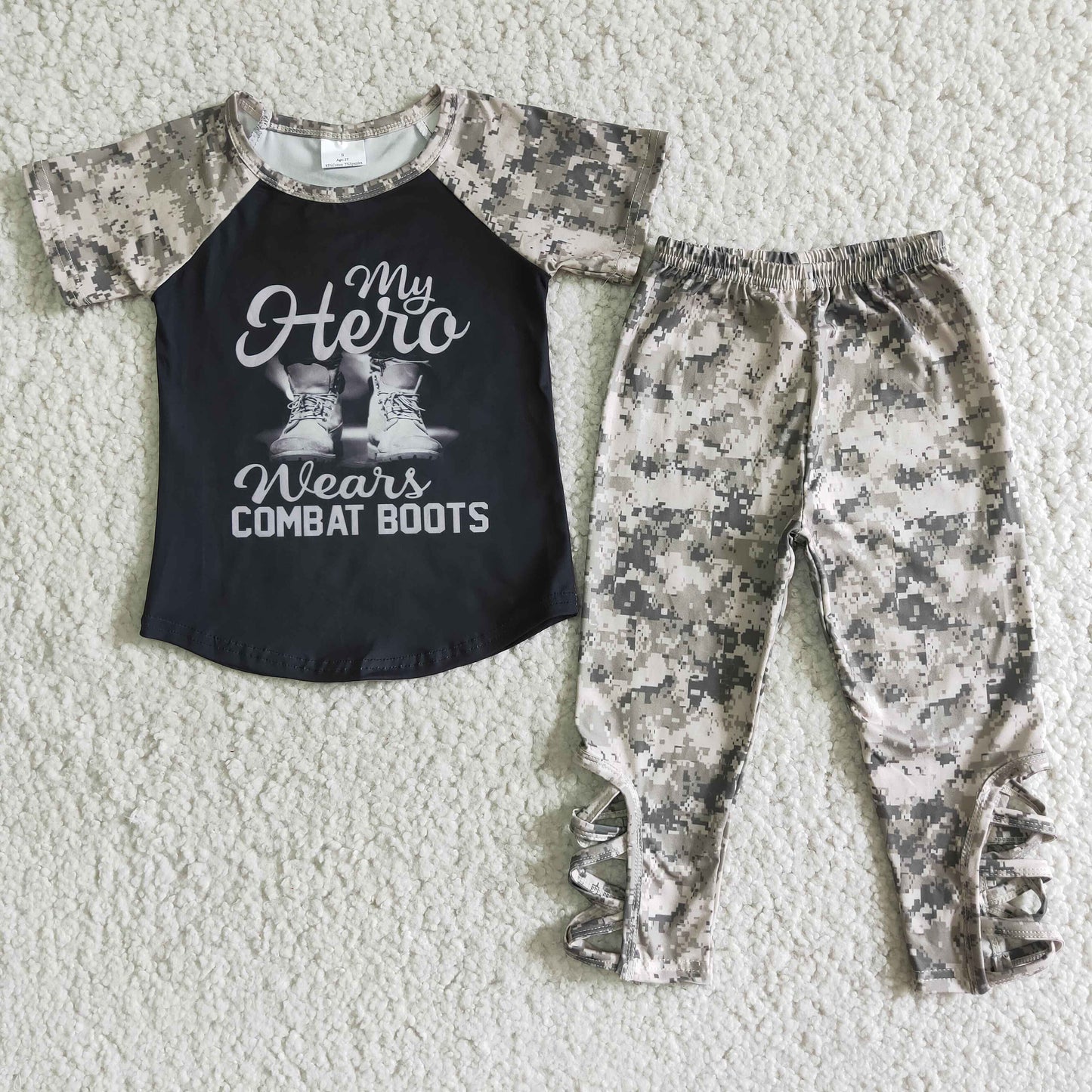 Girls camo suit