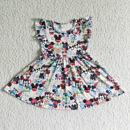 b12-11 cartoon girls dress