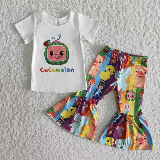 cocomelon BABY carton girls shirt & bell kids clothes