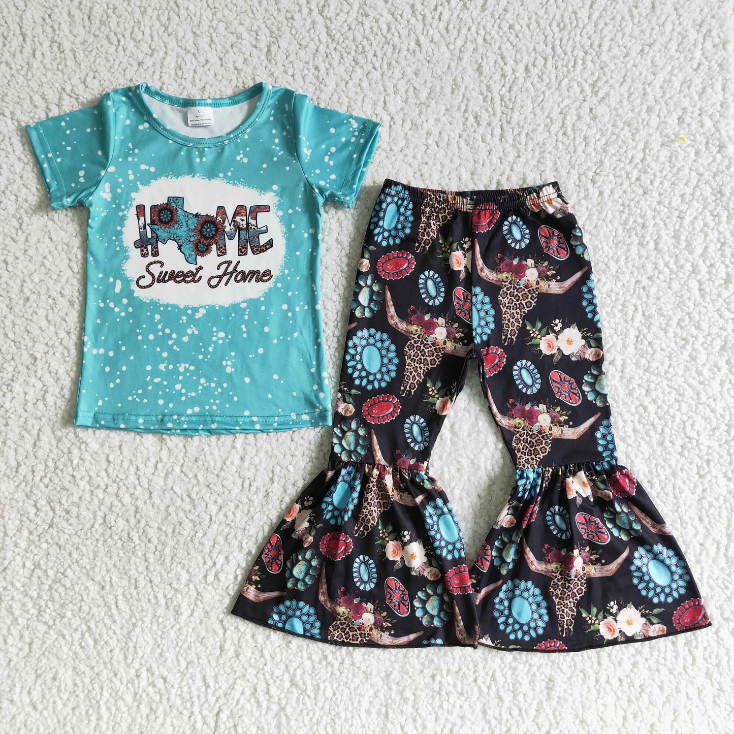 sweet home shirt bell pants sale girls sets kids clothes