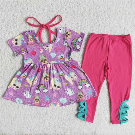 B18-5 jojo t-shirt and pants sale girls outfits