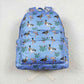 BA0200 Duck blue and purple backpack
