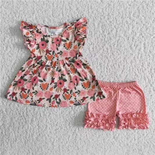 Spring floral pink clothes