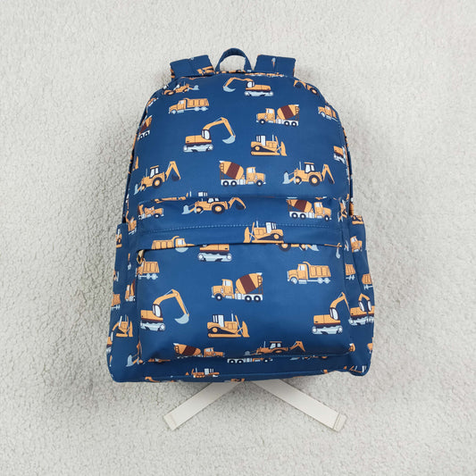 NEW RTS NO MOQ Bags BA0169 Baby Kids Boys Navy Construction Backpack Back Bags
