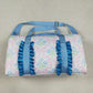 NEW RTS NO MOQ Bags BA0294 Blue Ruffle Pink Bows Plaid Floral Gym Duffle Bags