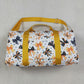 NEW RTS NO MOQ Bags BA0314 Adult Women Orange Black Star Print Bow Pocket Zipper Gym Duffle Bag